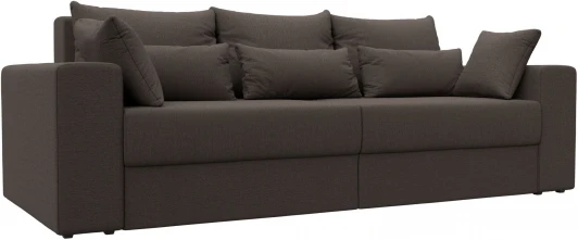 121153 Диван прямой Майами (Коричневый/Рогожка) Лига Диванов арт.121153