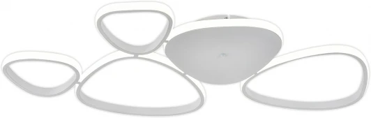 10290/5LED Потолочная люстра светодиодная Escada Index 10290/5LED 97Вт, металл/силикон, белый (регулировка яркости, 220V, пульт управления)