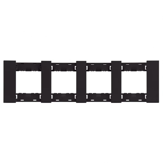 AA4802M4AG Рамка 4-ая черный матовый Meiton AA4802M4AG