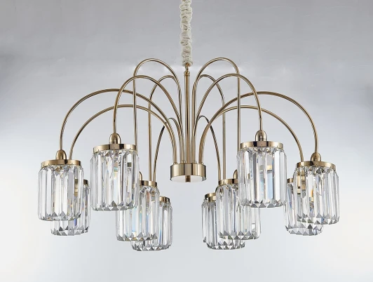 4506+3/C gold new Подвесная люстра Newport 4500 4506+3/C gold new (220V, на цепи)