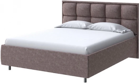 2014923 PROxSON Кровать Chessy без основания (Ткань: Велюр Gratta 8 Брауни) 80x200