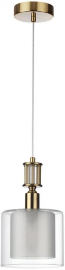 5088/1 Подвесной светильник Odeon Light Saga 5088/1 античная бронза/стекло E14 1*40W (220V, на проводе, круглые)