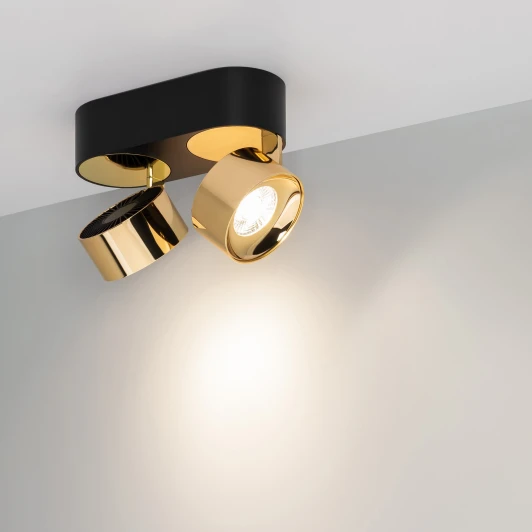 040462 Накладной точечный светильник SP-PLURIO-SURFACE-RS179x78-18W Day4000 (BK-BRS, 36 deg, 230V) (Arlight, IP20 Металл) 040462 (LED)