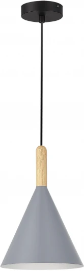 SLE1255-423-01 Светильник подвесной Evoluce Arket SLE1255-423-01 Черный/Серый E27 1*40W (220V, на проводе)