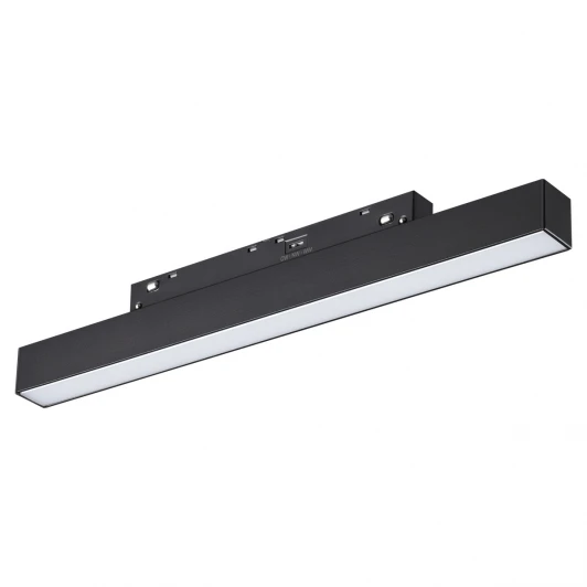 359617 Трековый светильник светодиодный для низковольтного шинопровода Novotech Flum 359617 черный с переключ. цв. темпер. IP20 LED 3000К\4000К\6000К 10W 48V