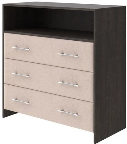 1939787 PROxSON Комод Varna (ЛДСП Кантербери+ткань Дуб Кантербери/Teddy Тауп) 90x40