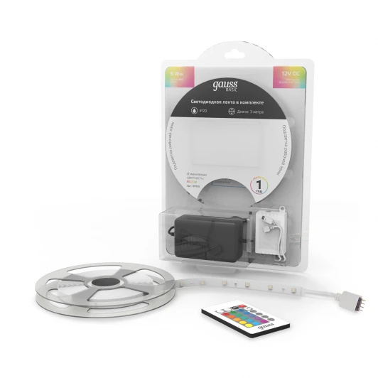 BT010 Светодиодная лента RGBW 12В 3м Gauss BT010