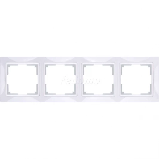 WL03-Frame-04 Рамка на 4 поста Werkel Snabb Basic, белый