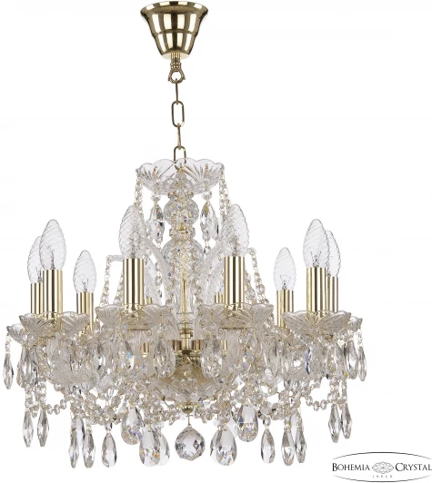 105/10/141 G Подвесная люстра Bohemia 105 105/10/141 G (220V, подвески, на цепи, подсвечник, свеча)