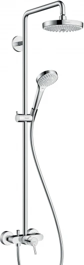27255400 Душевая стойка Hansgrohe Croma Select S 180 2jet 27255400 с однорычажным смесителем