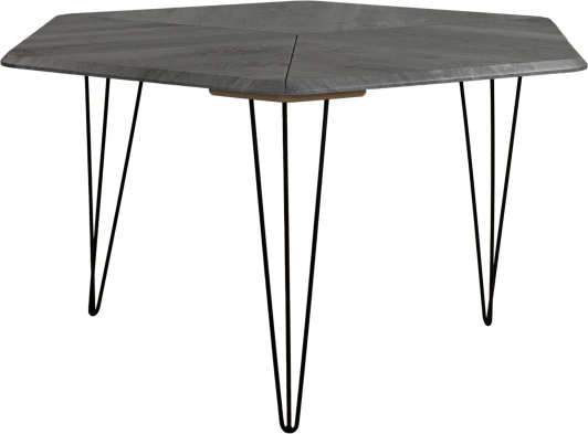 009003 Стол журнальный BeautyStyle 23 орех гикори grey/черный Mebelik арт.009003