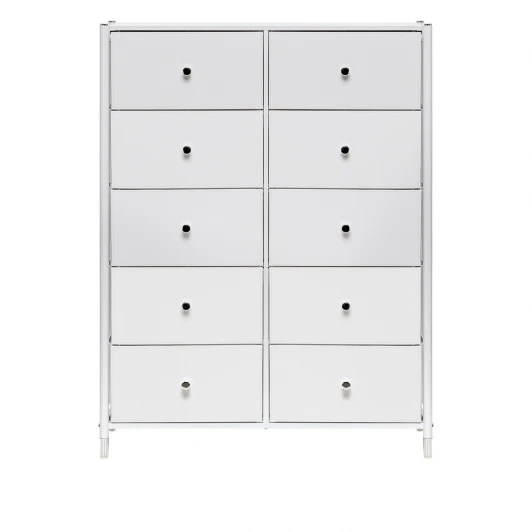 2500000209789 Комод Leset Нирита/Хайди, 10 ящиков, Белый