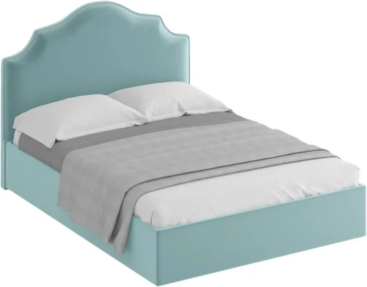 597952 Кровать Queen Victoria Lux ОГОГО (арт.597952), (Ткань/Бирюзовый)