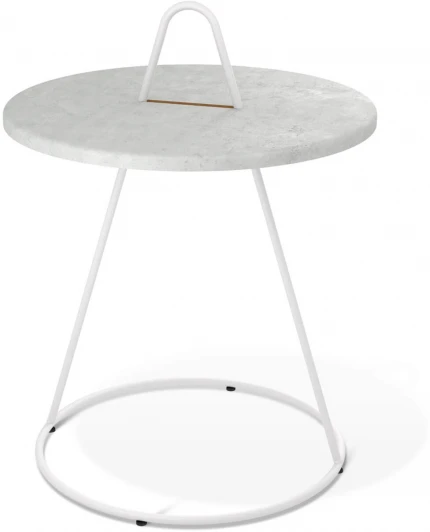 5890981202 Столик журнальный Sheffilton SHT-CT36 морская галька/белый муар от фабрики Sheffilton