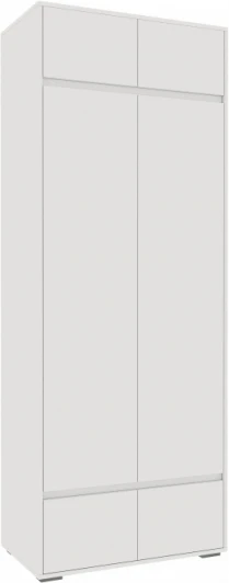 593730 Шкаф Роут двухстворчатый (Роут двухстворчатый белый) Woodville арт.593730