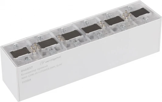 046837 Коннектор прямой MAG-CON-45-I-POWER (WH, 5LN) (Arlight, IP20 Металл) 046837