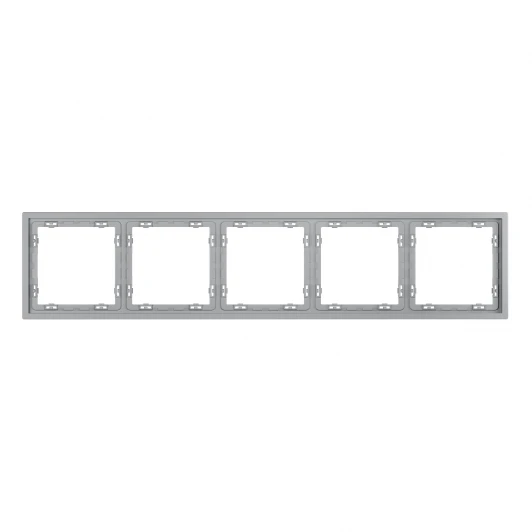 VLS100516 Рамка пластиковая на 5 постов (серый) Voltum S70 VLS100516