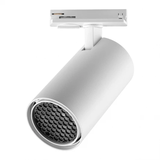359916 Трековый светильник однофазный светодиодный двухжильный Novotech Selene 359916 белый IP20 LED 20W 220-240V 3000К