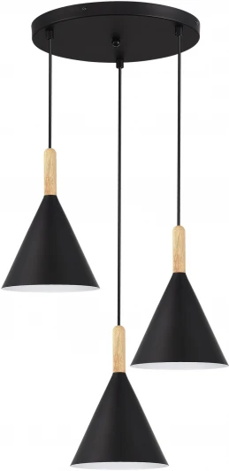 SLE1255-423-03 Светильник подвесной Evoluce Arket SLE1255-423-03 Черный/Черный E27 3*40W (220V, на проводе)