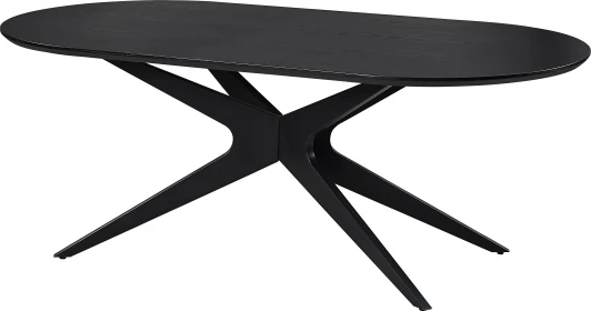 HSBI_DT2355_black Стол обеденный Refuge Harmony Hesby Шпон/Черный арт.HSBI_DT2355_black