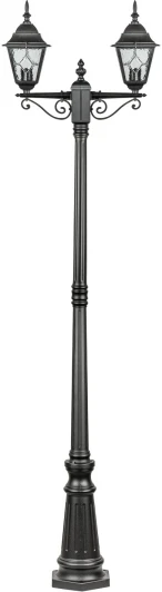 79909MAlgW Bl Наземный фонарь IP44 Oasis Light QUADRO M lead GLASS 79909MAlgW Bl (220V, фонарь)