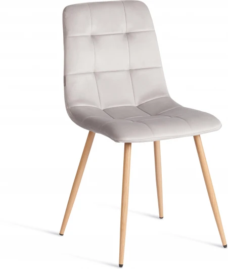 24345 Стул CHILLY (mod. JSC-220) Tetchair (Велюр,Металл /Серый) арт.24345