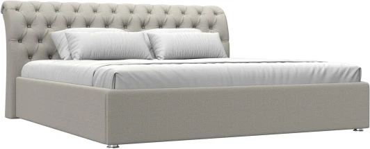 123133 Кровать интерьерная Сицилия 200 (Бежевый/Рогожка) Лига Диванов арт.123133