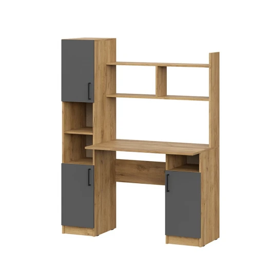 00-00185758 Стол компьютерный Арника СТК 13, Дуб Золотой, Графит