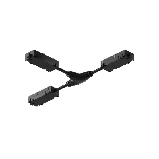 TR2115-BK Гибкий Т-образный, электрический коннектор трека Denkirs SMART TR2115-BK (220V)