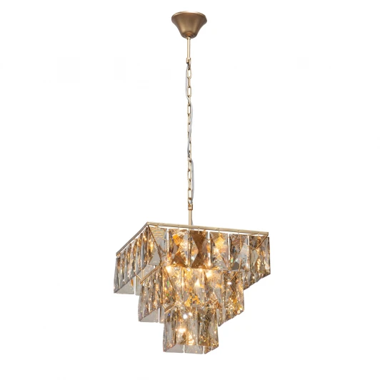 V5274-8/8+1 Подвесная люстра Vitaluce V5274-8/8+1 (220V, хрусталь, на цепи)