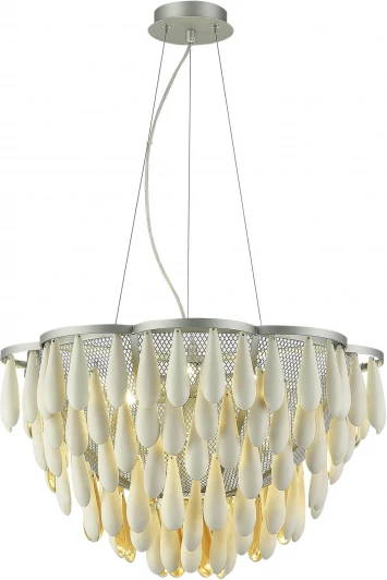SL1517.103.07 Подвесная люстра ST Luce Faenza SL1517.103.07 Серебристый/Белый, Золотистый E14 7*40W