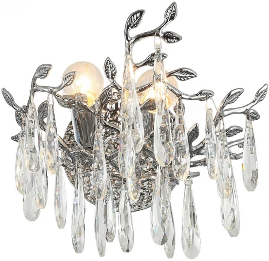 CL310021 Бра Citilux Ritz CL310021 (220V, хрусталь, подвески, листья, ветки)