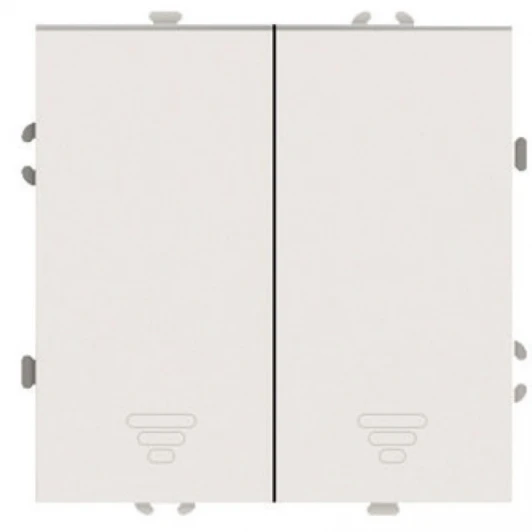 50365 Выключатель двухклавишный самовозвратный (кашемир, soft touch) Stekker Эмили 50365