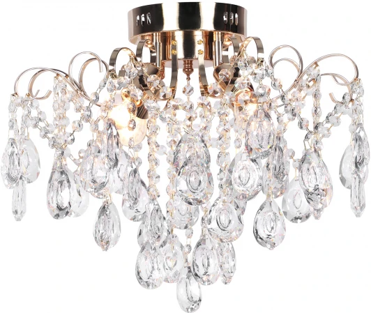 1120/4PL Gold Потолочная люстра Escada Gertrude 1120/4PL Gold (220V, хрусталь, подвески)