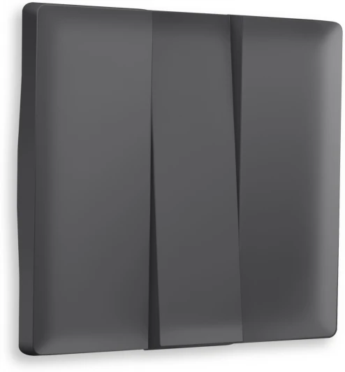 AP9050 Лицевая панель Ambrella Volt ALFA (Графит Мягкое касание) для 3-клавишных выключателей QUANT AP9050