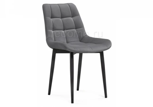 502092 Стул Notta на металлокаркасе Челси К темно-серый / черный 502092