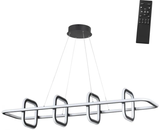 359185 Светильник подвесной Novotech Ondo 359185, диммируемый, в комплекте пульт ДУ IP20 LED 4000К 175W 220V OVER (регулировка яркости, на тросе)