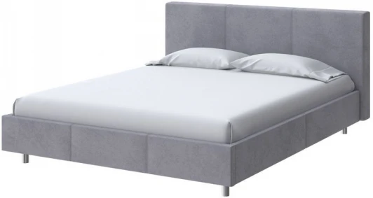 2015956 PROxSON Кровать Novo (Ткань: Велюр Teddy Мокрый асфальт) 160x200