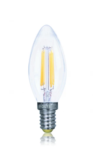 5709 Лампочка светодиодная E14 4W 220V 390 lm 2800K теплый свет Voltega Crystal 5709