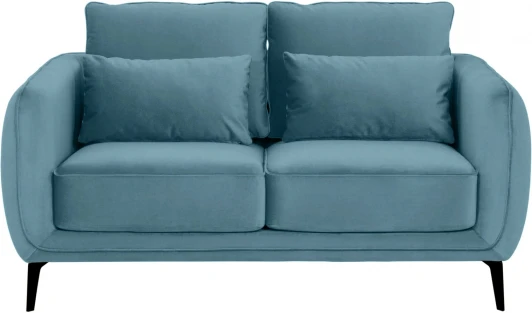 342690 Диван Amsterdam двухместный ОГОГО (арт.342690), (Ткань/Голубой)