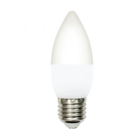 LED-C37-6W/4000K/E27/FR/DIM/SLS Лампа светодиодная, диммируемая, форма "свеча", матовая, белый свет 4000K Volpe OPTIMA DIM LED-C37-6W/4000K/E27/FR/DIM/SLS