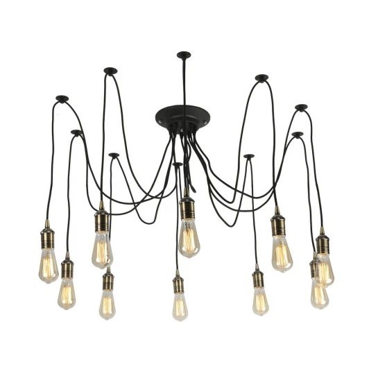 OML-91203-10 Подвесной светильник Omnilux OML-912 OML-91203-10 (220V, на проводе, паук)