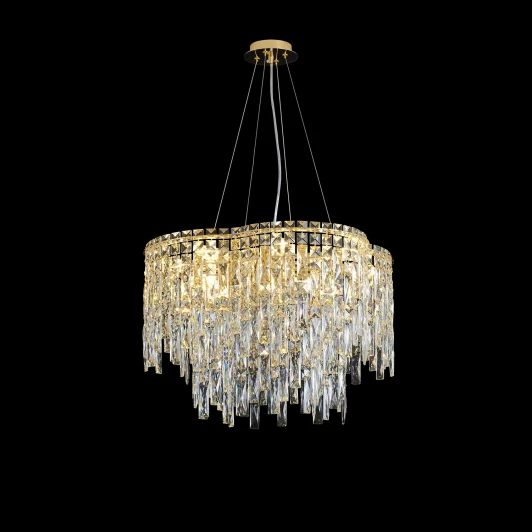 ABRIL SP12 GOLD Подвесная люстра хрусталь Crystal Lux ABRIL SP12 GOLD