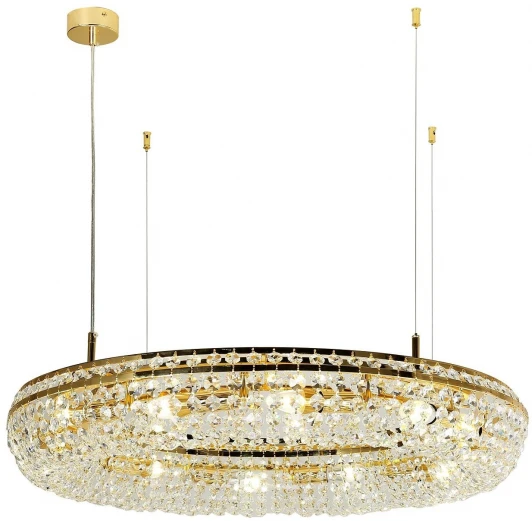 4015-12P Подвесная люстра Favourite Monilibus 4015-12P (220V, хрусталь, на тросе, круглые)