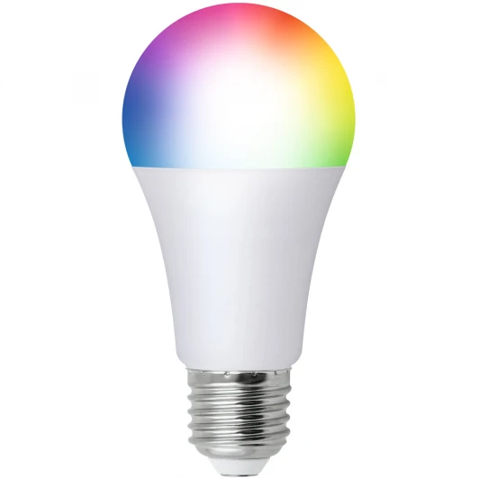 LED-A60-12W/RGBW/E27/230V/WF/FR PLS80WH Умная лампа светодиодная Wi-Fi Bluetooth, диммируемая, матовая, 2700-6500K+RGB. Голосовое управление приложение UnielSmart Uniel LED-A60-12W/RGBW/E27/230V/WF/FR PLS80WH