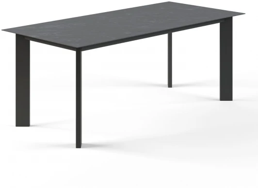 17996 Стол раскладной Track (160+50), керамика черная Top Concept 17996