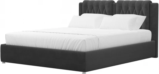 120656 Кровать интерьерная Камилла 200 (Серый/Велюр) Лига Диванов арт.120656