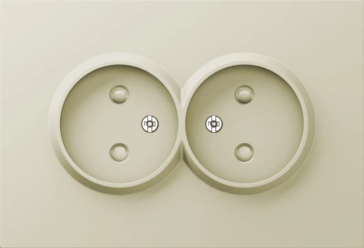 DE22651 Накладка для розетки 2-й без заземления, со шторками 16A 250 В~, шампань Donel A07 DE22651