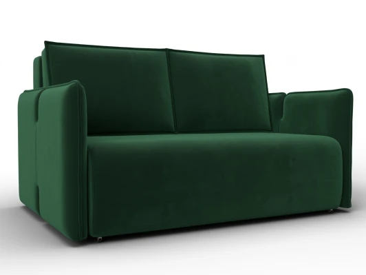 137011 Диван прямой Лига-117 (ЛДСП,Брус,Фанера,Велюр/Зеленый) Лига Диванов 137011