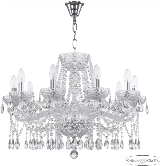 5413/10/240 Ni Clear/M-1F Подвесная люстра Bohemia 5413 5413/10/240 Ni Clear/M-1F